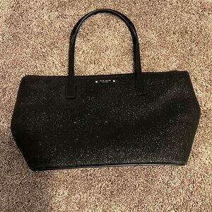 Kate Spade black sparkle purse